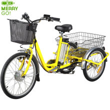 20 Inch Thin Tire Electric Adult Tricycle with En15194